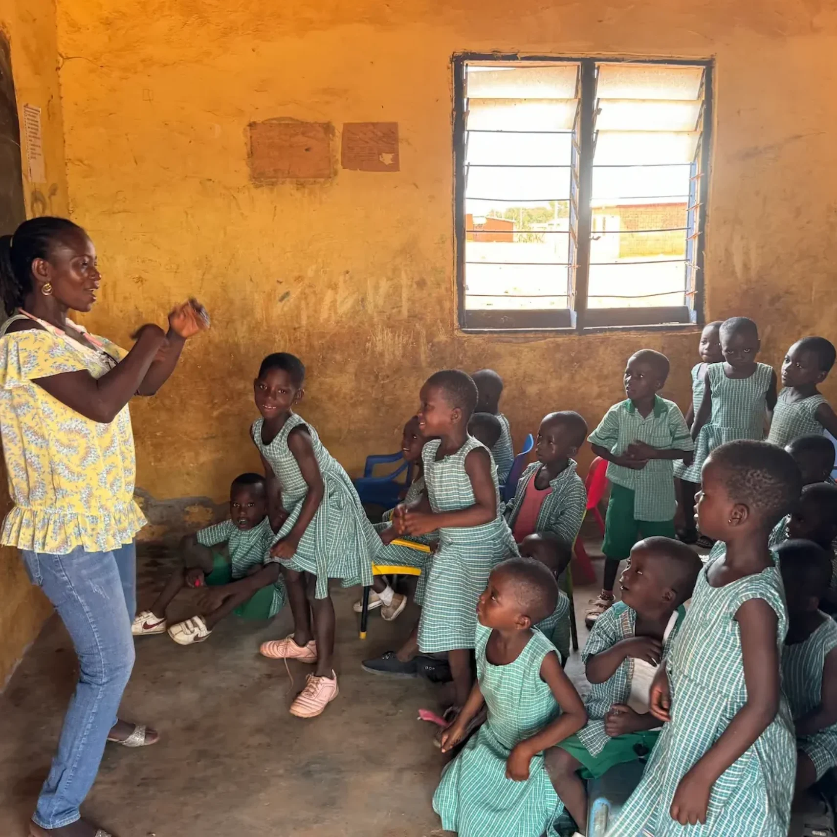 Klassenzimmer in Ghana